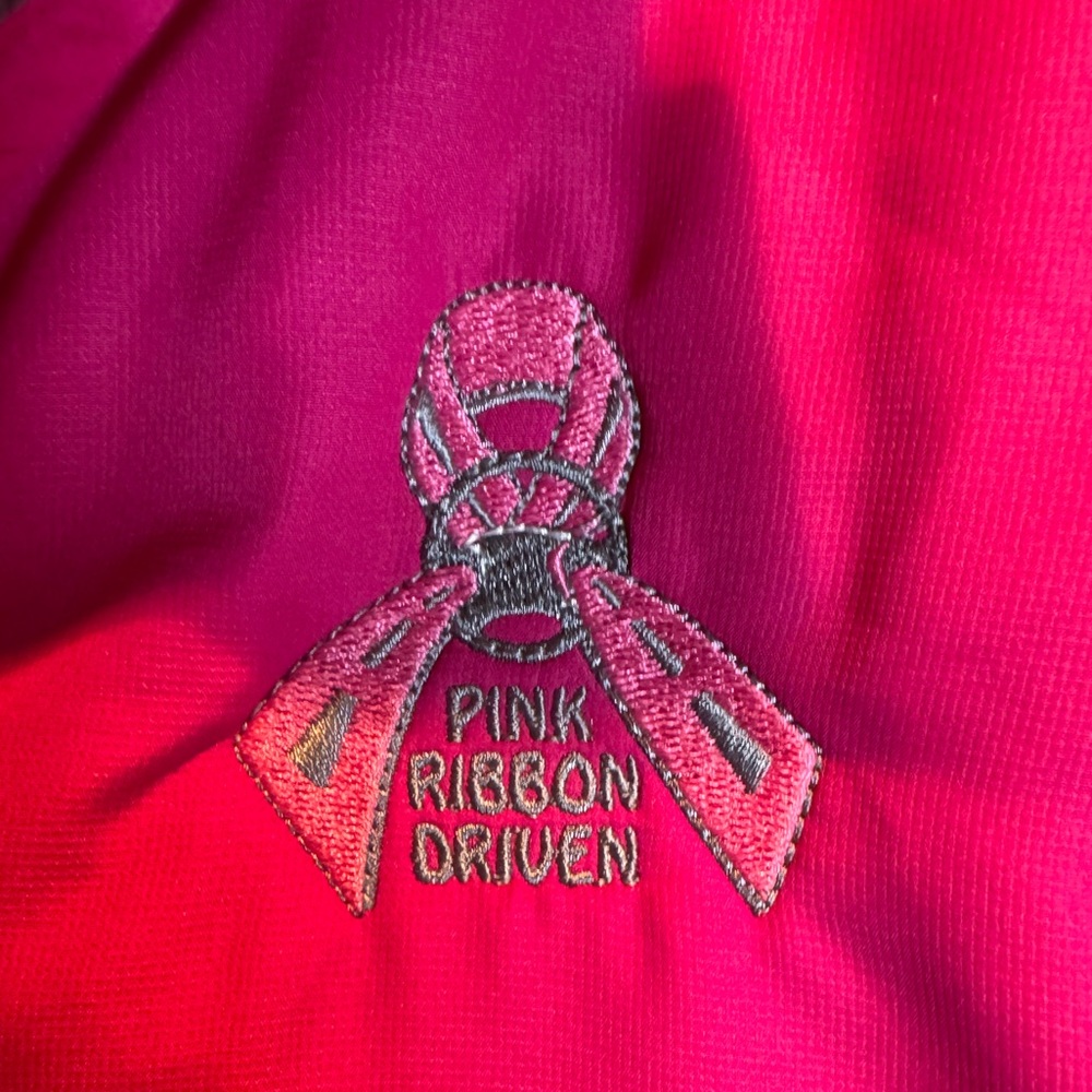 Holloway Women's Bright Pink Quilted Pink Ribbon Vest - Picture 3 of 7